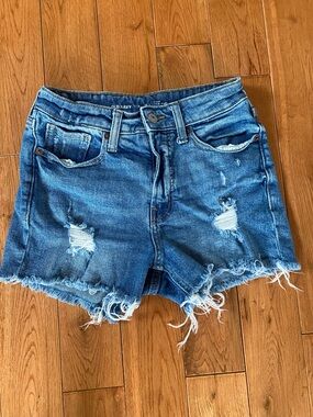 Old Navy Blue Distressed Denim Cutoff Shorts